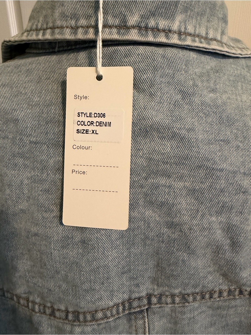 Daisy Light Blue Denim Jacket with Multicolor Patches - Picture 4 of 6